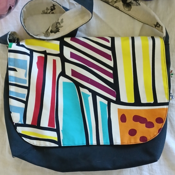 handmade Handbags - Handmade Fabric Messenger Bag, 15 x 11
